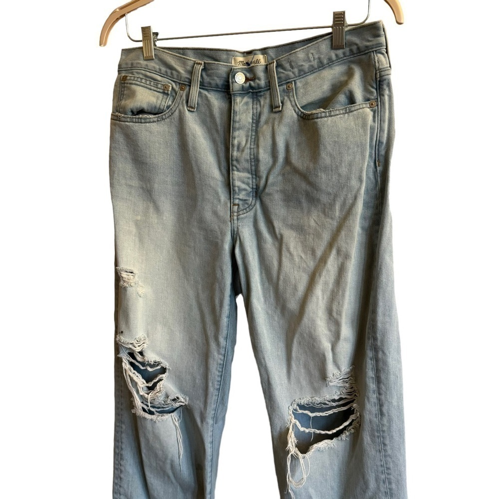 Madewell The Dadjean in Greenvale Wash: Ripped Edition, Size 28 - Picture 6 of 12